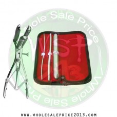 Hegar uterine dilator 3 pieces set,3-4, 7-8, 17-18, mathieu speculum