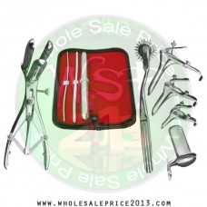 Hegar uterine dilator 3 pieces set,3-4, 7-8, 17-18, pinwheel, mathieu, grave 3pcs, collin large