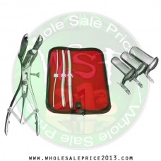 Hegar uterine dilator 3 pieces set,3-4, 9-10, 11-12, mathieu speculum, collin 3pcs