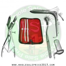 Hegar uterine dilator 3 pieces set,3-4, 9-10, 11-12, pinwheel, mathieu, grave large, collin large
