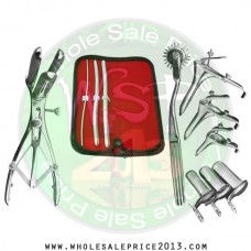 Hegar uterine dilator 3 pieces set,3-4, 9-10, 11-12, pinwheel, mathieu, grave 3pcs, collin 3pcs 