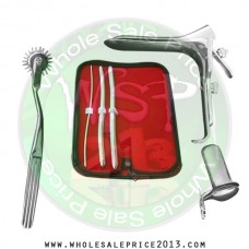 Hegar uterine dilator 3 pieces set,3-4, 9-10, 11-12, pinwheel, grave large, collin small