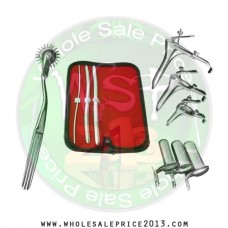 Hegar uterine dilator 3 pieces set,3-4, 9-10, 11-12, pinwheel, grave 3pcs, collin 3pcs 