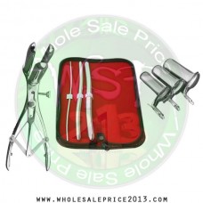 Hegar uterine dilator 3 pieces set,3-4, 9-10, 13-14, mathieu speculum, collin 3pcs