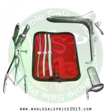Hegar uterine dilator 3 pieces set,3-4, 9-10, 13-14, mathieu speculum, grave large, collin small