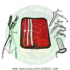 Hegar uterine dilator 3 pieces set,3-4, 9-10, 13-14, mathieu speculum, grave 3pcs, collin large