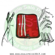 Hegar uterine dilator 3 pieces set,3-4, 9-10, 13-14, mathieu speculum, grave 3pcs, collin 3pcs