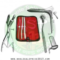 Hegar uterine dilator 3 pieces set,3-4, 9-10, 13-14, pinwheel, mathieu, grave large, collin medium