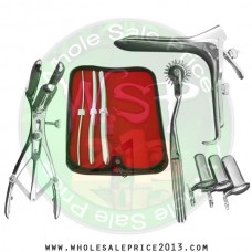 Hegar uterine dilator 3 pieces set,3-4, 9-10, 13-14, pinwheel, mathieu, grave large, collin 3pcs