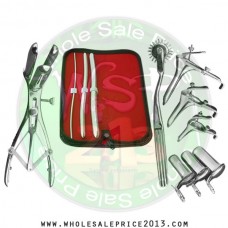 Hegar uterine dilator 3 pieces set,3-4, 9-10, 13-14, pinwheel, mathieu, grave 3pcs, collin 3pcs