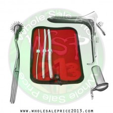Hegar uterine dilator 3 pieces set,3-4, 9-10, 13-14, pinwheel, grave large, collin large