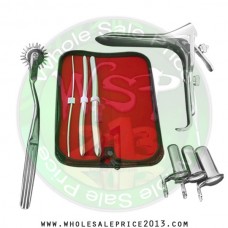 Hegar uterine dilator 3 pieces set,3-4, 9-10, 13-14, pinwheel, grave large, collin 3pcs
