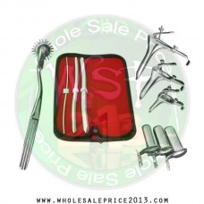 Hegar uterine dilator 3 pieces set,3-4, 9-10, 13-14, pinwheel, grave 3pcs, collin 3pcs 