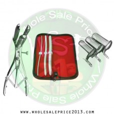 Hegar uterine dilator 3 pieces set,3-4, 9-10, 15-16, mathieu speculum, collin 3pcs