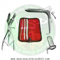 Hegar uterine dilator 3 pieces set,3-4, 9-10, 15-16, mathieu speculum, grave large, collin medium
