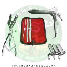 Hegar uterine dilator 3 pieces set,3-4, 9-10, 15-16, mathieu speculum, grave large, collin 3pcs