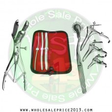 Hegar uterine dilator 3 pieces set,3-4, 9-10, 15-16, wartenberg pinwheel, mathieu speculum, grave 3pcs