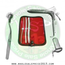 Hegar uterine dilator 3 pieces set,3-4, 9-10, 15-16, pinwheel, grave small, collin large