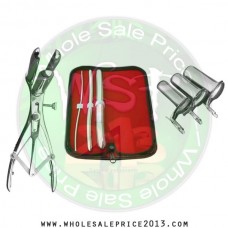 Hegar uterine dilator 3 pieces set,3-4, 9-10, 17-18, mathieu speculum, collin 3pcs