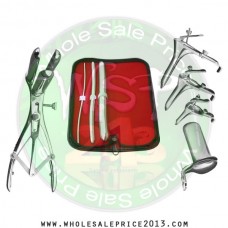 Hegar uterine dilator 3 pieces set,3-4, 9-10, 17-18, mathieu speculum, grave 3pcs, collin large