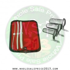 Hegar uterine dilator 3 pieces set,3-4, 9-10, 17-18, collin 3pcs