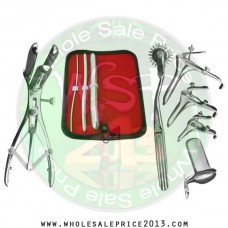 Hegar uterine dilator 3 pieces set,3-4, 9-10, 17-18, pinwheel, mathieu, grave 3pcs, collin large