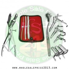Hegar uterine dilator 3 pieces set,3-4, 9-10, 17-18, pinwheel, mathieu, grave 3pcs, collin 3pcs