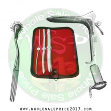 Hegar uterine dilator 3 pieces set,3-4, 9-10, 17-18, pinwheel, grave large, collin large