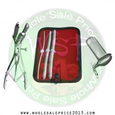 Hegar uterine dilator 3 pieces set, 5-6, 11-12, 13-14, mathieu collin large
