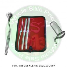 Hegar uterine dilator 3 pieces set, 5-6, 11-12, 13-14, pinwheel, collin large