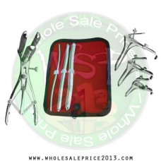 Hegar uterine dilator 3 pieces set, 5-6, 11-12, 15-16, mathieu speculum, grave 3pcs
