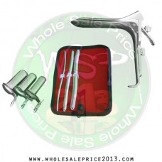 Hegar uterine dilator 3 pieces set, 5-6, 11-12, 15-16, grave large, collin 3pcs