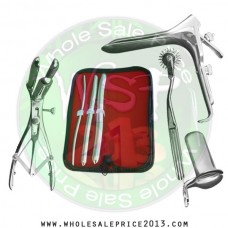 Hegar uterine dilator 3 pieces set, 5-6, 11-12, 15-16, pinwheel, mathieu, grave large, collin large