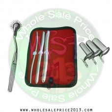 Hegar uterine dilator 3 pieces set, 5-6, 11-12, 15-16, pinwheel, collin 3pcs