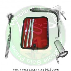 Hegar uterine dilator 3 pieces set, 5-6, 11-12, 15-16, pinwheel, grave large, collin large