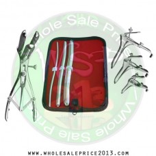 Hegar uterine dilator 3 pieces set, 5-6, 11-12, 17-18, mathieu speculum, grave 3pcs