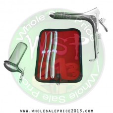 Hegar uterine dilator 3 pieces set, 5-6, 11-12, 17-18, grave large, collin large