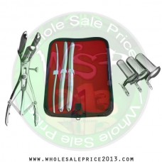 Hegar uterine dilator 3 pieces set, 5-6, 13-14, 15-16, mathieu speculum, collin 3pcs