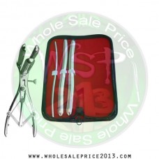 Hegar uterine dilator 3 pieces set, 5-6, 13-14, 15-16, mathieu speculum