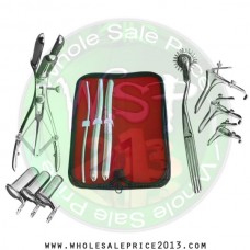  Hegar uterine dilator 3 pieces set, 5-6, 13-14, 15-16, pinwheel,mathieu, grave 3pcs, collin 3pcs