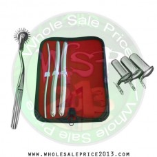  Hegar uterine dilator 3 pieces set, 5-6, 13-14, 15-16, pinwheel, collin 3pcs