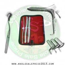  Hegar uterine dilator 3 pieces set, 5-6, 13-14, 15-16, pinwheel, grave small, collin 3pcs