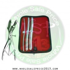  Hegar uterine dilator 3 pieces set, 5-6, 13-14, 17-18,  mathieu speculum
