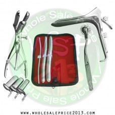  Hegar uterine dilator 3 pieces set, 5-6, 13-14, 17-18, pinwheel,mathieu, grave large, collin 3pcs