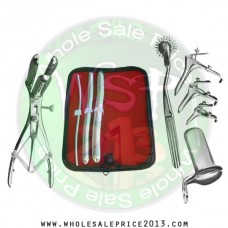  Hegar uterine dilator 3 pieces set, 5-6, 13-14, 17-18, pinwheel,mathieu, grave 3pcs, collin large