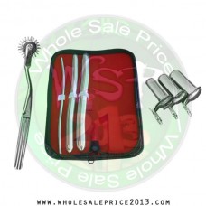  Hegar uterine dilator 3 pieces set, 5-6, 13-14, 17-18, pinwheel, collin 3pcs
