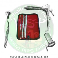  Hegar uterine dilator 3 pieces set, 5-6, 13-14, 17-18, pinwheel, grave large, collin large