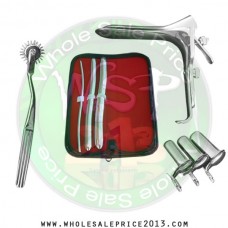  Hegar uterine dilator 3 pieces set, 5-6, 13-14, 17-18, pinwheel, grave large, collin 3pcs
