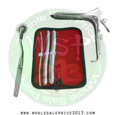  Hegar uterine dilator 3 pieces set, 5-6, 13-14, 17-18, pinwheel, grave large