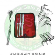  Hegar uterine dilator 3 pieces set, 5-6, 13-14, 17-18, pinwheel, grave 3pcs, collin 3pcs